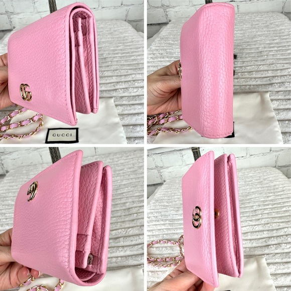 GUCCI Marmont Leather mini wallet bum bag or crossbody with chain and du… - Picture 12 of 16